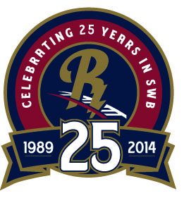 Scranton Wilkes-Barre RailRiders 2014 Anniversary Logo iron on transfers for clothing